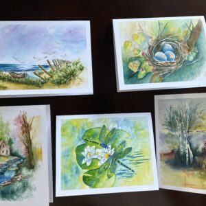 Assorted Nature Note cards set of five